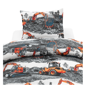 Bedding Set 2-piece, Machines – Orange Bedding Set 2-piece, Machines – Orange
