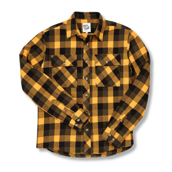 Robustes Flanellhemd - Herren Gelb