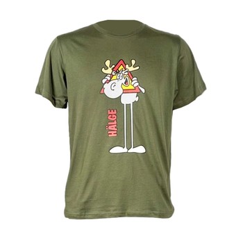 T-Shirt mit Elchmotiv (Hälge) im 1er-Pack Grün