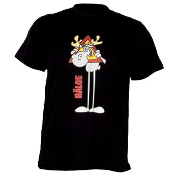 T-Shirt mit Elchmotiv (Hälge) im 1er-Pack Schwarz