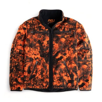 P4H Elite - Vändbar Laminerad Fleecejacka - Orange Camo