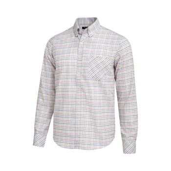 Tattersall-Hemd Vapiti – Herren Weiß-Kleinkaro