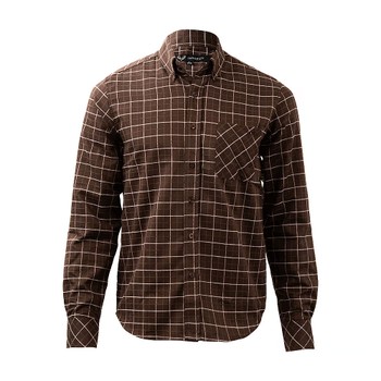 Tattersall-Hemd – Herren Braun