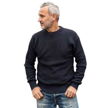 Mount Zero Rippstrickpullover – Herren Blau