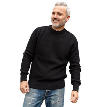 Mount Zero Rippstrickpullover – Herren Schwarz