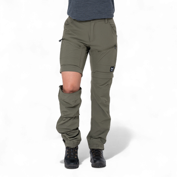 Mount Zero Damen Zip-Off Outdoorhose Grün