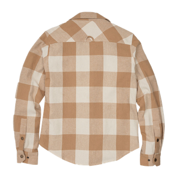 Women's Robust flannel shirt Beige