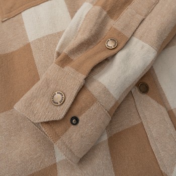Women's Robust flannel shirt Beige