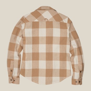 Women's Robust flannel shirt Beige
