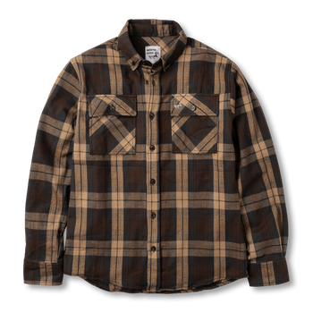 Classic Button Down Flannel - North Edge Brun