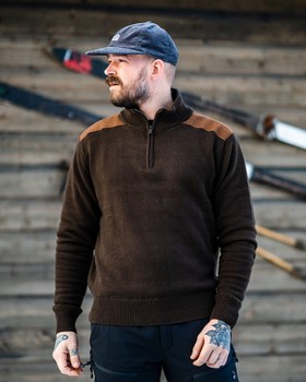 Stickad Tröja, windstopper