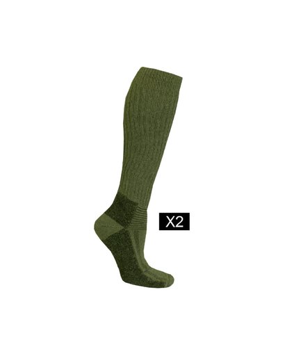 Hunter-Socken Wollfrottee 2er-Pack (lang), grün Hunter-Socken Wollfrottee 2er-Pack (lang), grün