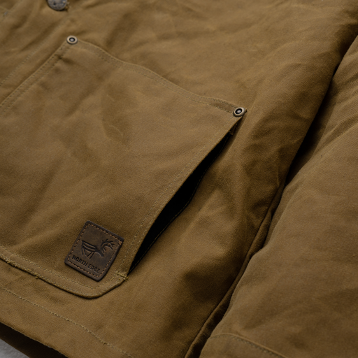 Rambler - Gewachste Canvasjacke mit Teddyfutter