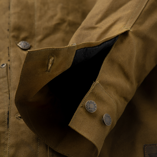 Rambler - Gewachste Canvasjacke mit Teddyfutter