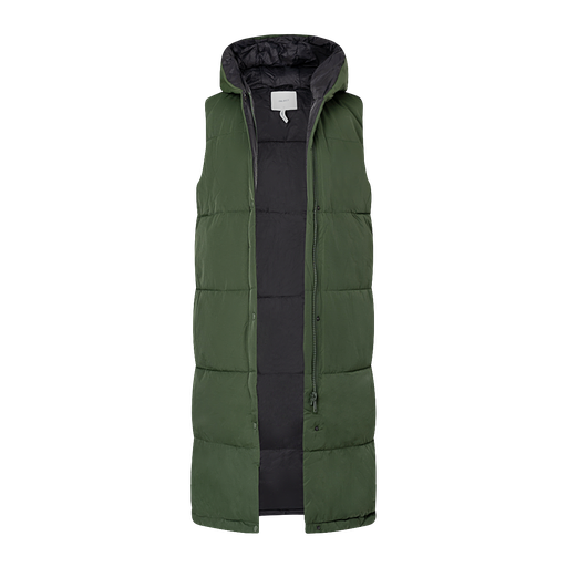 Object Lång vadderad väst med huva – Loose Fit