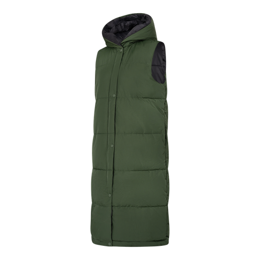 Object Lång vadderad väst med huva – Loose Fit