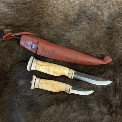 Double Knife Curly Birch Elk