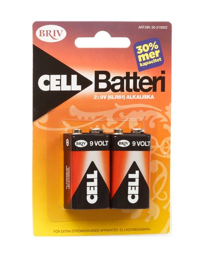 Batteri 9V 6LR61 2-pack Batteri 9V 6LR61 2-pack