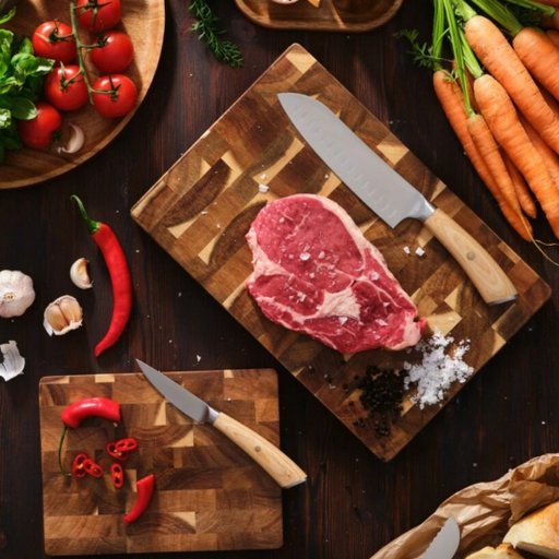 Kochmesserset – Hikari 8CR14-Stahl