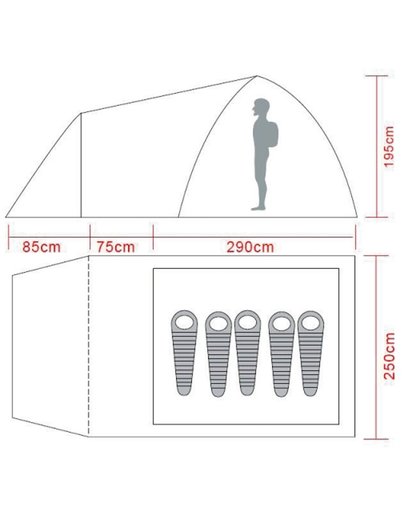 5-manna tält Ekön 5-manna tält Ekön