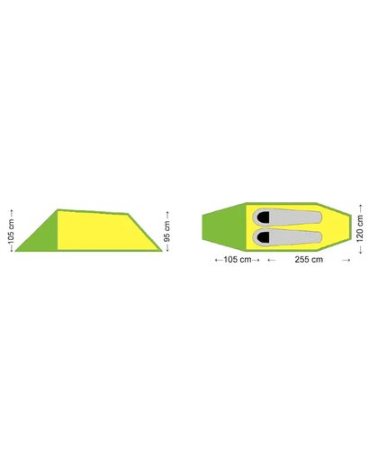 Vandringstält / tunneltält 2-manna, Lite 2 Vandringstält / tunneltält 2-manna, Lite 2