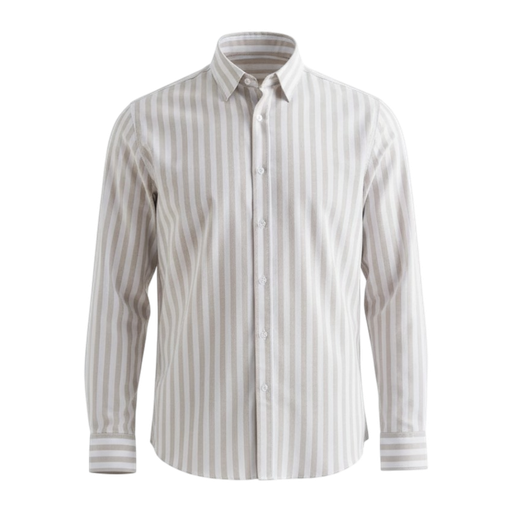 Randig linneskjorta – Regular Fit