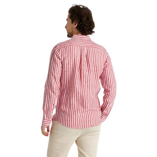 Randig linneskjorta – Regular Fit