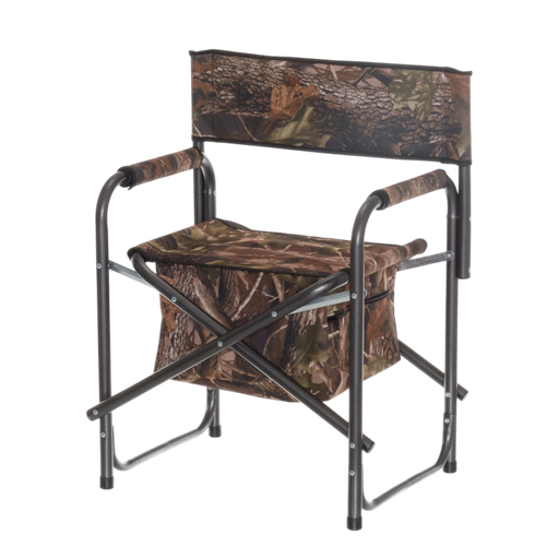 Folding Hunting Chair with Armrests and Storage