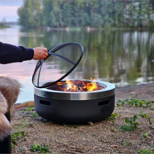Utomhuseldstad med Grillgaller