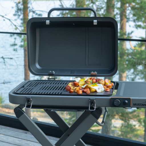 Gasolgrill Hopfällbar med Vagn