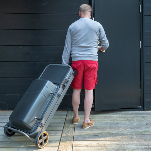 Gasolgrill Hopfällbar med Vagn