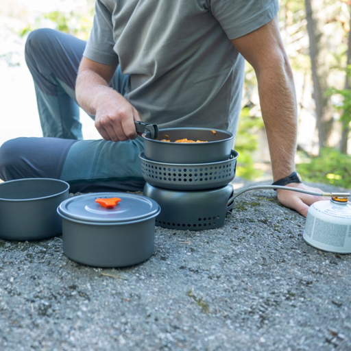 Camping Stove with Gas Lantern - Complete Set