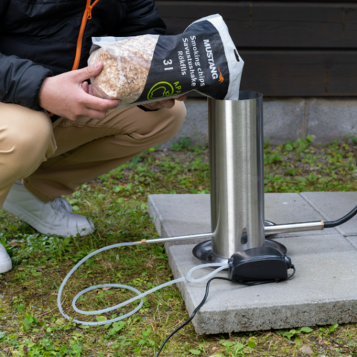 Rökgenerator för kallrökning med luftpump