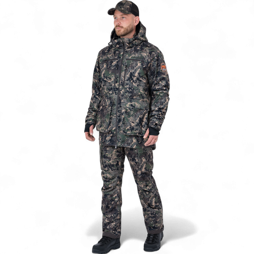 RECON XT – Jagdset, Jacke und Hose mit Hosenträgern, P4H