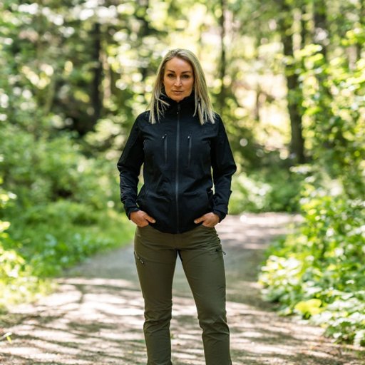 Friluftsjacka Duralite 4-vägs stretch, P4H - Dam