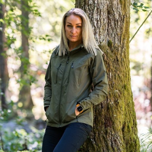 Friluftsjacka Duralite 4-vägs stretch, P4H - Dam