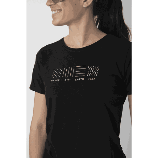 Apelviken t-shirt med tryck Dam Apelviken t-shirt med tryck Dam