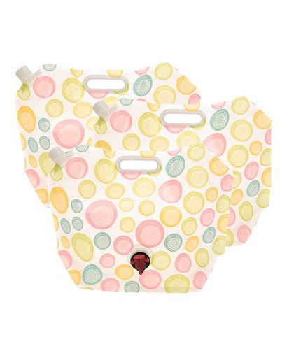 Wasserbeutel mit Zapfhahn - 8L, 4er-Pack