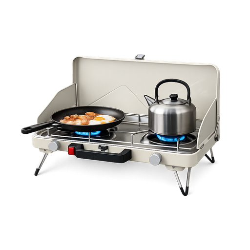Portabelt campingkök – 2 brännare