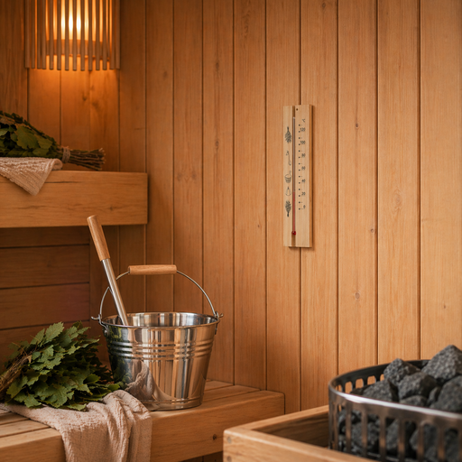 Sauna Set Stainless Steel 3 pcs