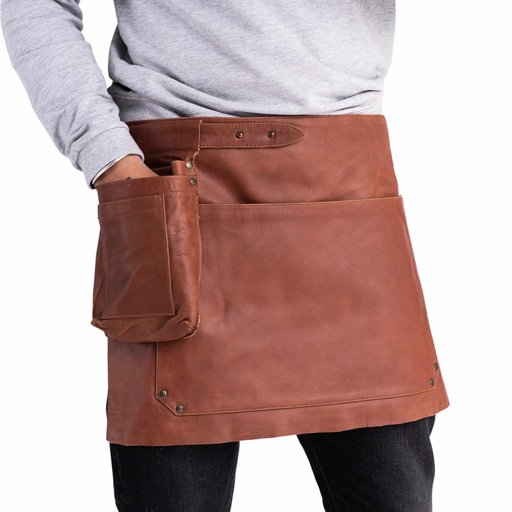 Skinnförkläde Kort - Buffelskinn 