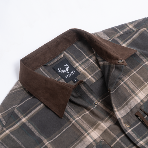 Vapiti Gebürstetes Flanellhemd – Herren Vapiti Gebürstetes Flanellhemd – Herren