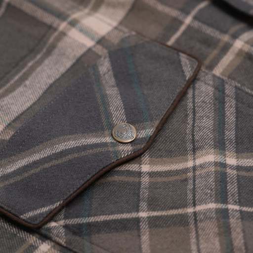 Vapiti Gebürstetes Flanellhemd – Herren Vapiti Gebürstetes Flanellhemd – Herren