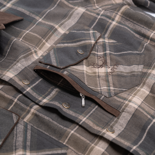 Vapiti Gebürstetes Flanellhemd – Herren Vapiti Gebürstetes Flanellhemd – Herren