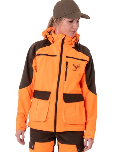 Damen-Jagdjacke, Vapiti Laponia Blaze – Orange/Grün Damen-Jagdjacke, Vapiti Laponia Blaze – Orange/Grün