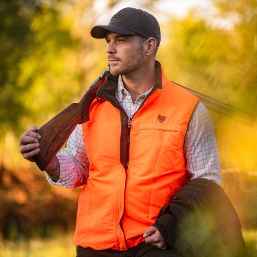 Men's Reversible Hunting Vest Fleece Vapiti