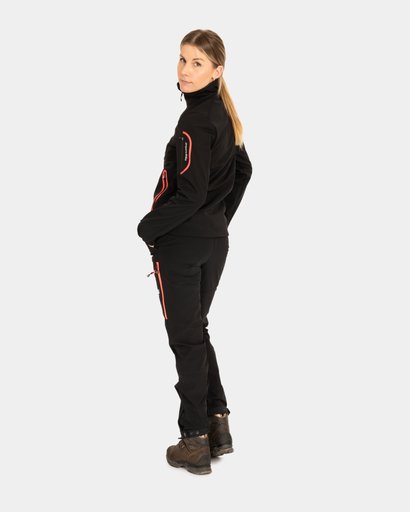 Friluftsset Supreme Dam, Jacka + Byxa - Black/Pink Friluftsset Supreme Dam, Jacka + Byxa - Black/Pink
