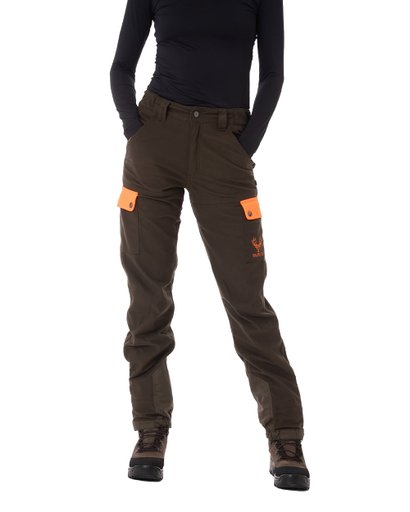Damen-Jagdhose, Vapiti Laponia Green – Grün/Orange Damen-Jagdhose, Vapiti Laponia Green – Grün/Orange