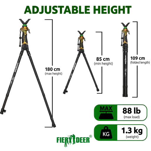 Skjutstöd Bipod GEN 3 - 85–180 cm