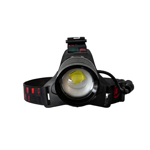 Uppladdningsbar LED-pannlampa med zoom